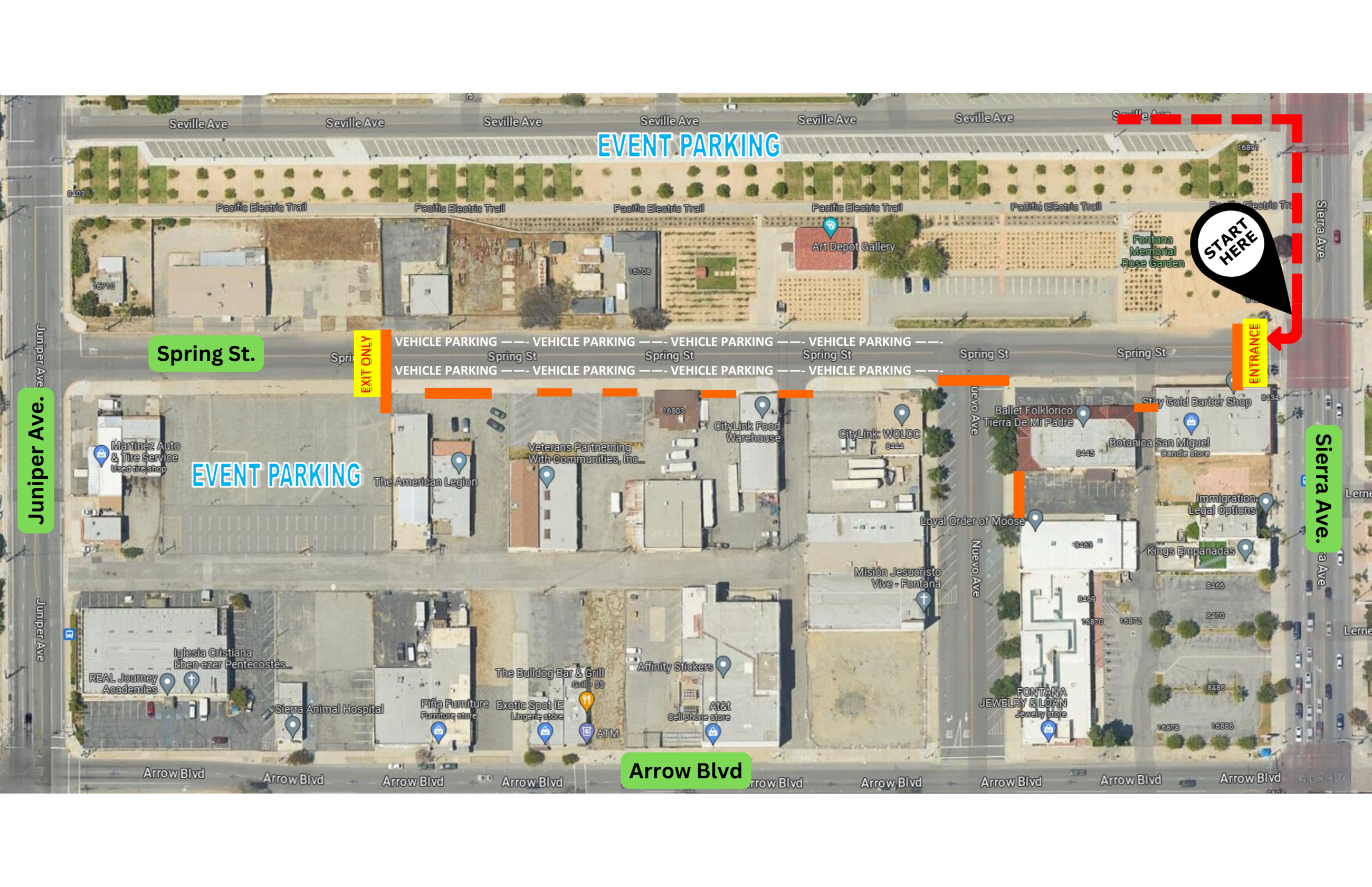 Fontana Car Show EnterExit