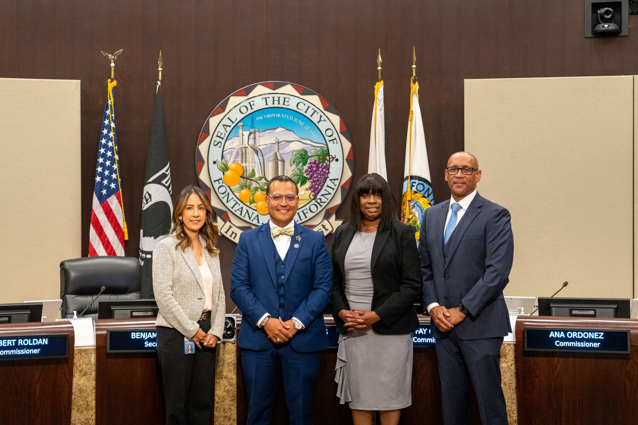 Commissioners group photo (Left to right Commissioner Ordonez, Commissioner Valles, Commissioner Gla